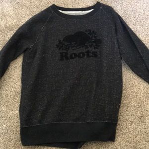 Black salt and pepper roots sweat shirt